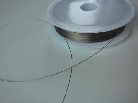 Náramkový drôt strieborný 0,3 mm, 