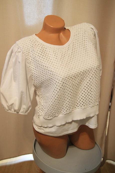 Biely top zara, l, zara,l