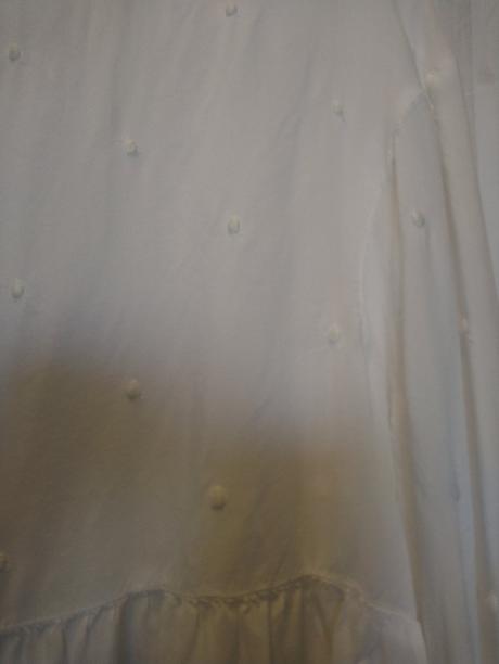 Dámsky biely top ozdobený gulôčkami, l/xl, xl