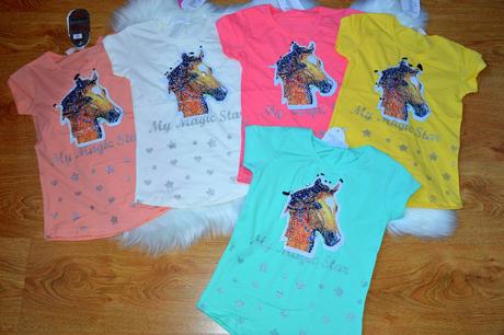 Detské tričko s meniacim koníkom, 104 - 164