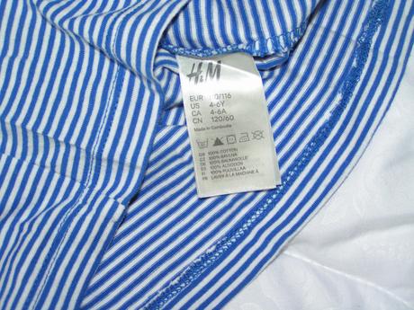Prúžkované tričko, h&m,116