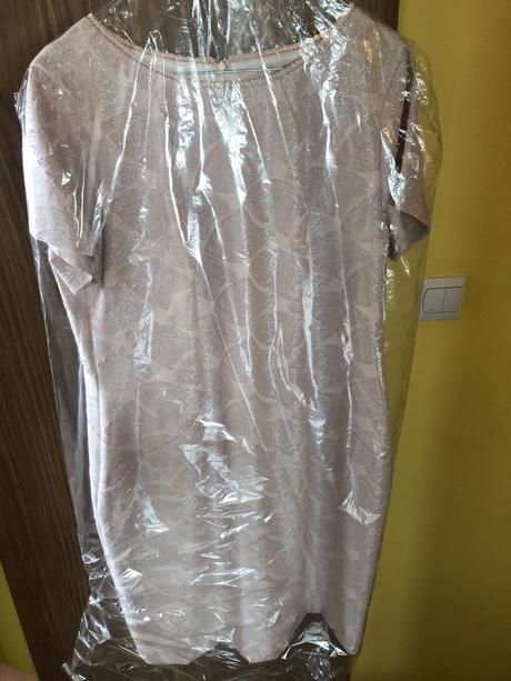 Krásne spoločenské šaty púdrovo ružová s bolerkom, 46