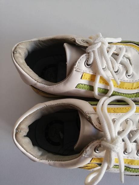 Biele kožené topánky na jar/jeseň, 26