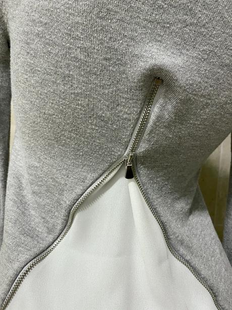 Sveter so zipsom a blúzkovou časťou vzadu, orsay,xs