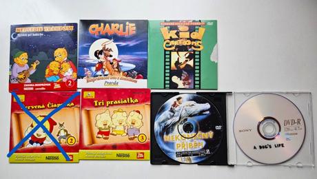 Rozne video rozpravky pre deti, dvd, vcd, 
