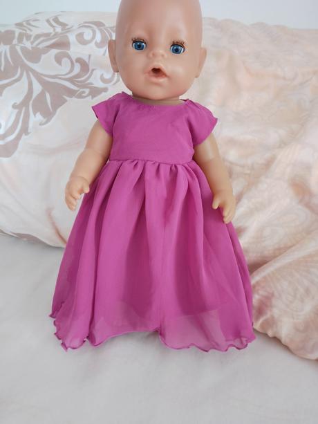 Slávnostné dlhé šaty pre staršiu sestričku 43cm,