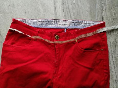 Červené nohavice lindex,v40,pružné, lindex,40