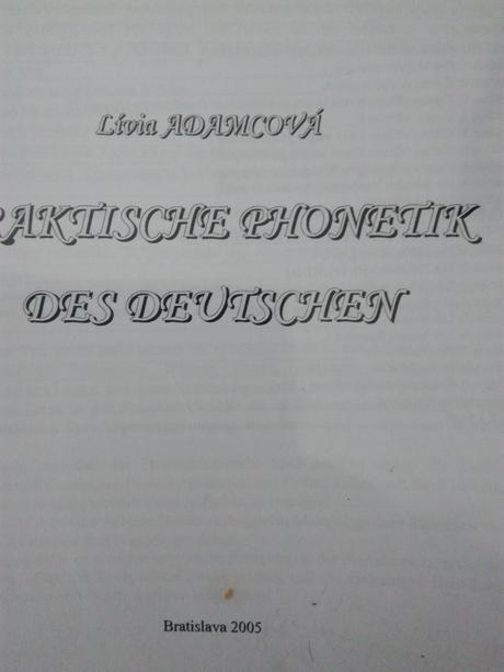 Raktische phonetik des deutschen, 