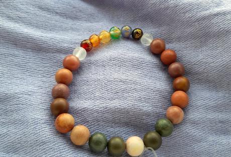 Jaspis čakrový náramok,