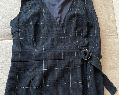 Tmavomodré zavinovacie šaty hallhuber, m/38, m