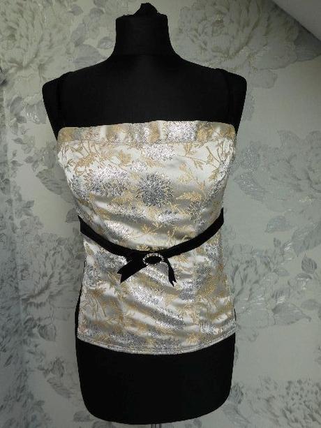 Velmi pekny korzetovy top na slavnost, h&m,m