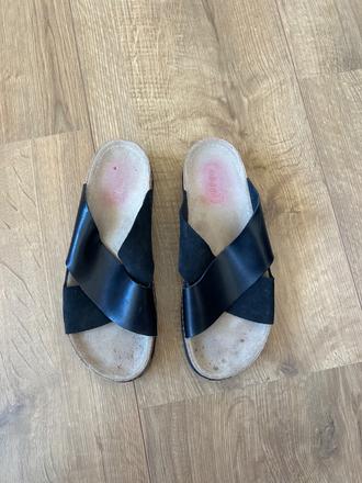 Dámske kožené šľapky milami veľ. 41, 41