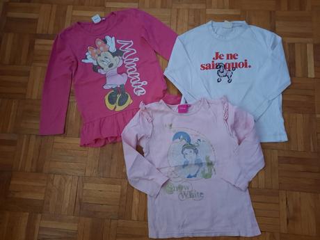 Dievčenské tričko- 3ks, disney,116