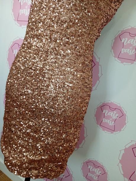 Krásne trblietavé nové šaty m/l, 38 / 40 / l / m