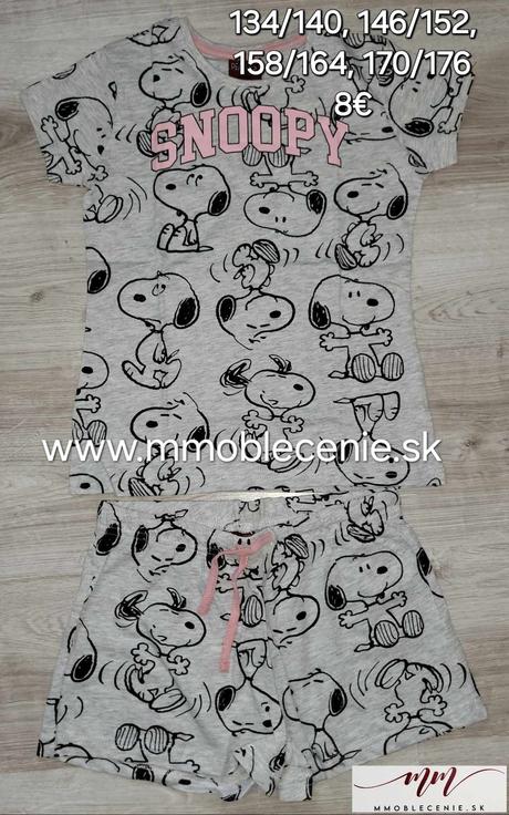 Pyžamo snoopy, disney,134 - 176