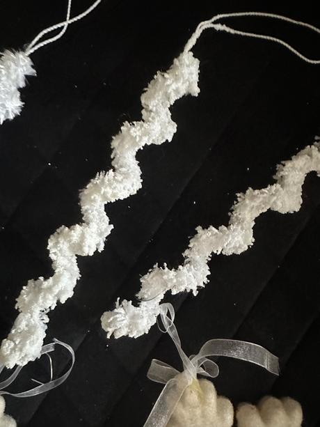 Vianočné ozdoby cencúle a vločky, 