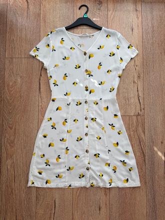 Citrónikové šaty, h&m,xs