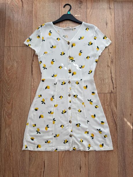 Citrónikové šaty, h&m,xs
