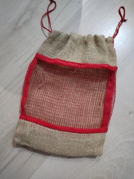 Ľanové vrecko, vhodné ako darčekové balenie,