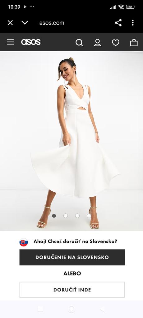 Neoprénové šaty asos, 42