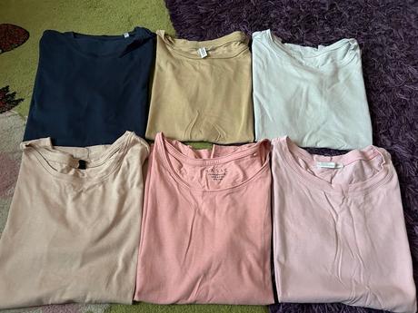 Sada 6 ks bavlnených tričiek veľ. s, s