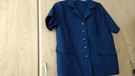 Kostým sukňový tmavomodrý, 46