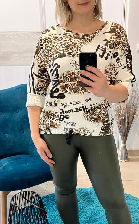 Dámska vzorovaná mikina, l / m / s / xl