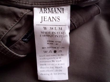 Tenšie xl  38/34, armani,xl