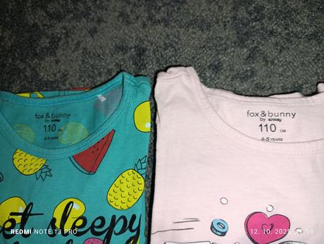 Dievčenské letné pyžamká, primark,110