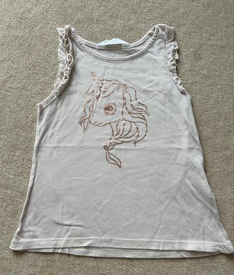 Letné tielko s jednorožcom, h&m,110