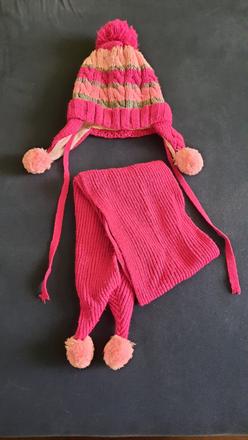 Dievčenská súprava čiapka + šál, 46