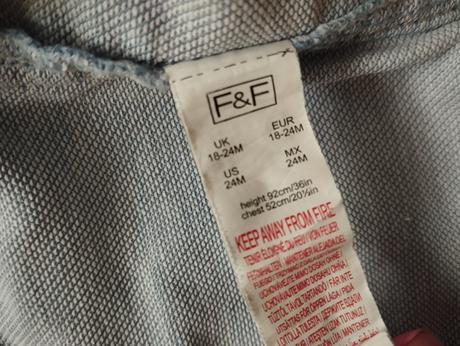 Džínsová bundička 92, f&f,92