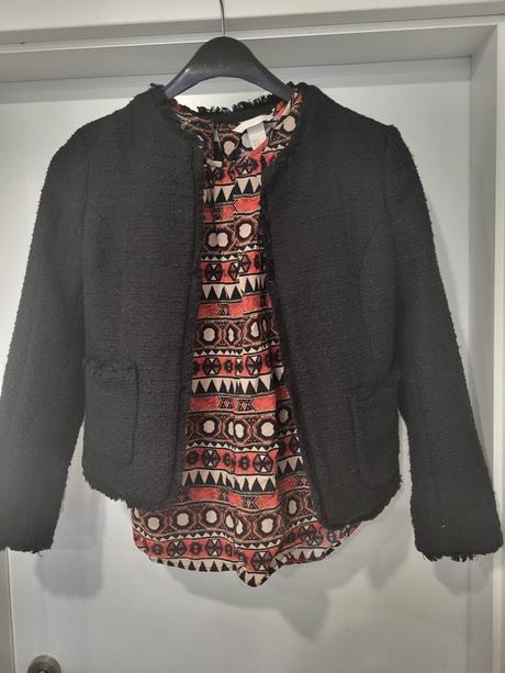 Vzorovaná blúzka, h&m,s