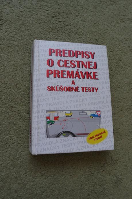 Kniha-predpisy o cestnej premávke a skúšobné testy, 