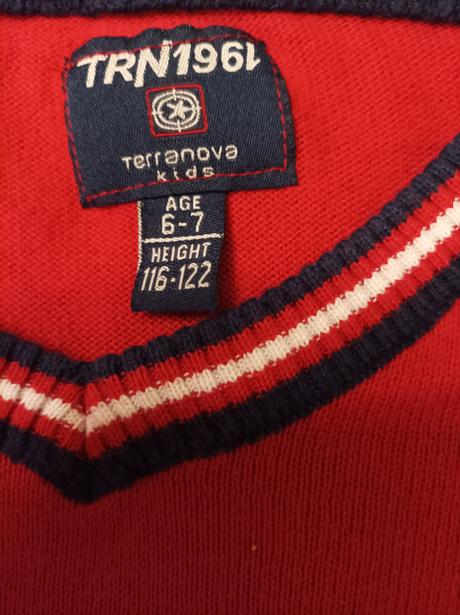 Tenší pulóver 6/7 rokov, terranova,116