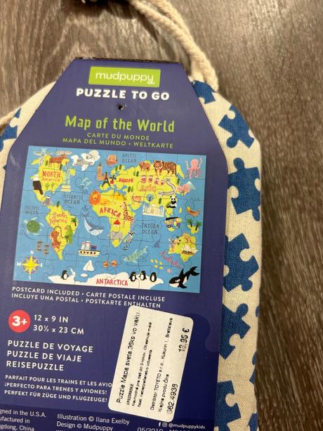 Mudpuppy puzzle mapa sveta, 