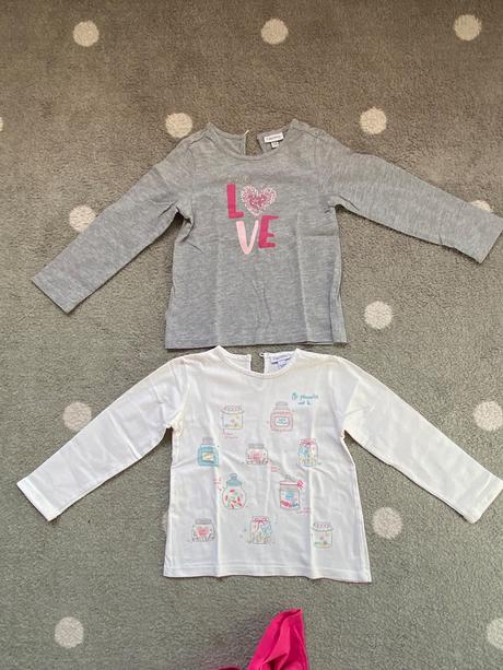 3x tričko s dlhým rukávom, fagottino,86