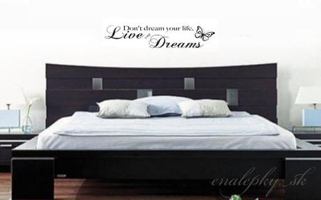 Nálepky na stenu - ži svoje sny, 