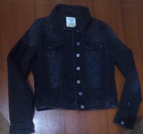 Rifľová bunda, moderná, málinko nosená, stradivarius,26