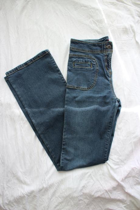 Zvonové rifle "jeans" veľkosť 38/40 vintage vibe, 38