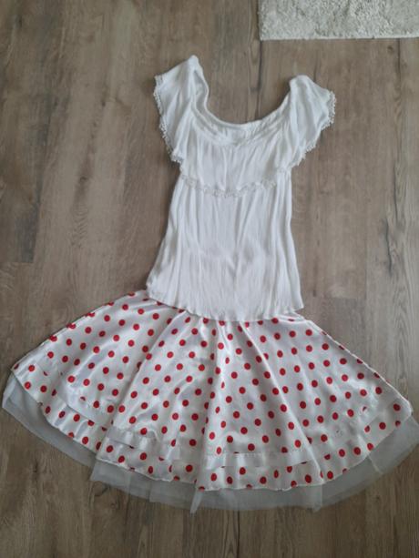 Tricko a bodkovaná sukna, reserved,38