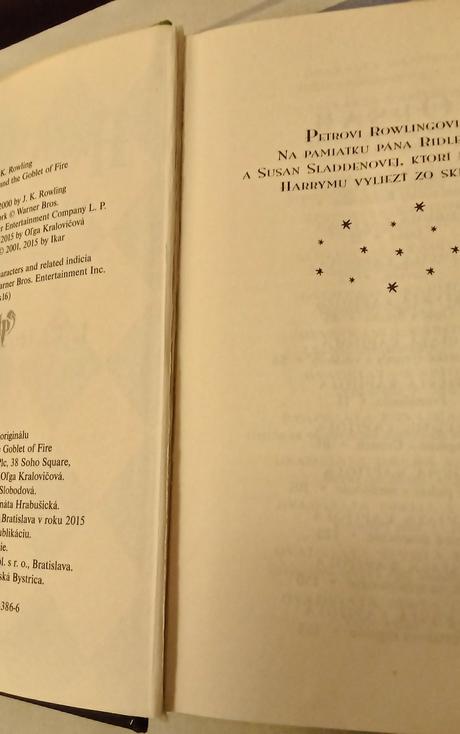 Kniha harry potter a ohnivá čaša, 