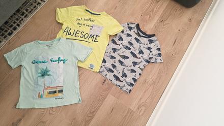 3x tričko 110, 104–116