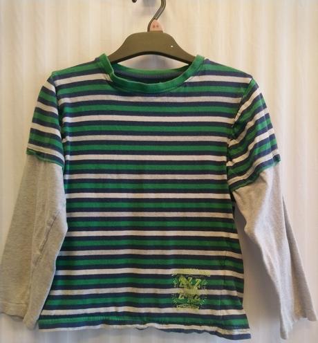 Pásikavé farebné tričko, m&s, 122-128, marks & spencer,128