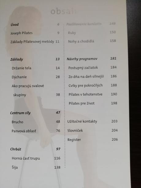 Kniha pilates,