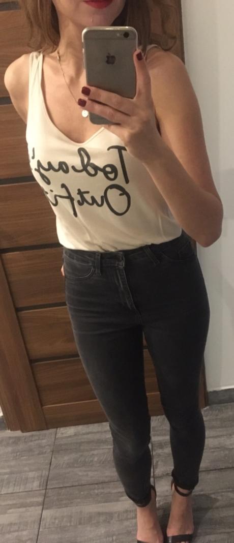 Top na ramienka, h&m,xs