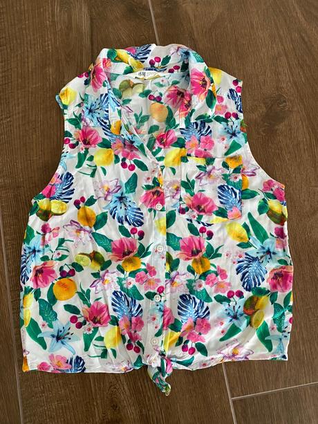 Farebná blúzka, h&m,158