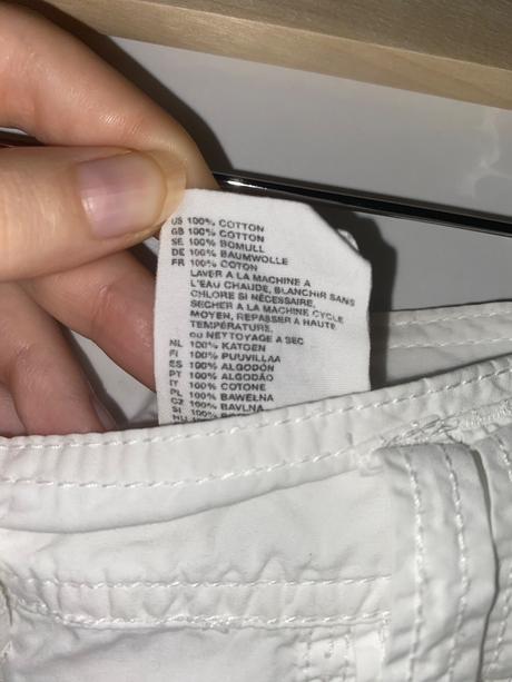Biele nohavice h&m, h&m,40