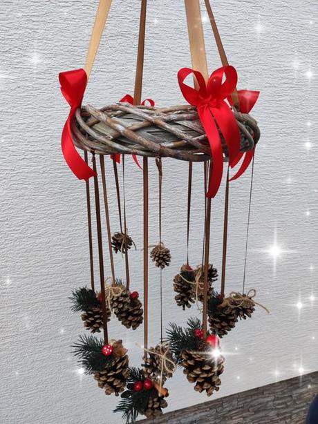 Vianočný veniec nad stôl, 