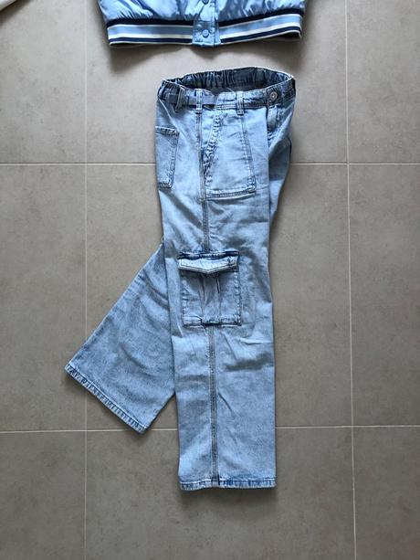 Baggy jeans - široké rifle vel. 146, c&a,146